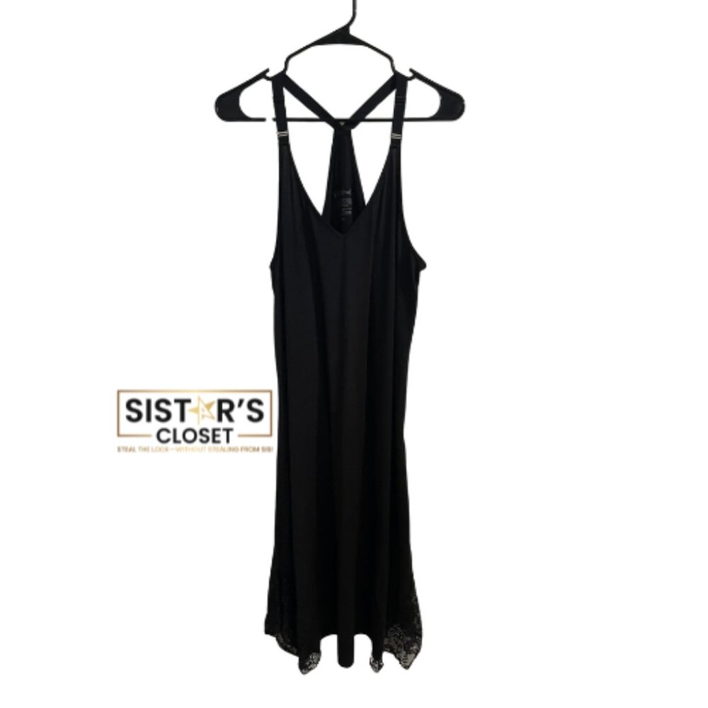 Lot of 2 Black Nightgowns Lilac & London - Secret Treasures Large